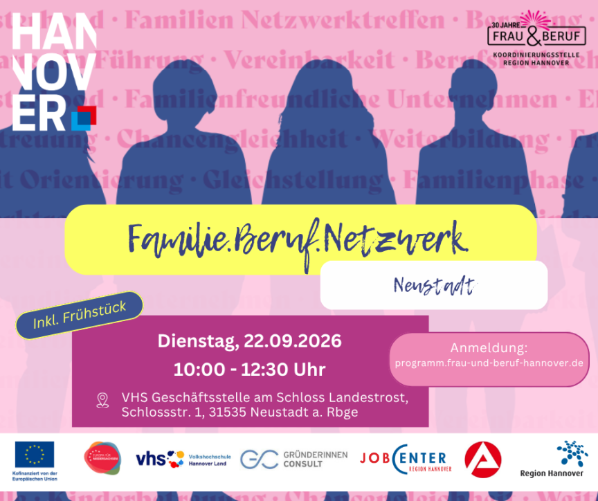 Familie. Beruf. Netzwerk. – Der Markt der Möglichkeiten für Frauen